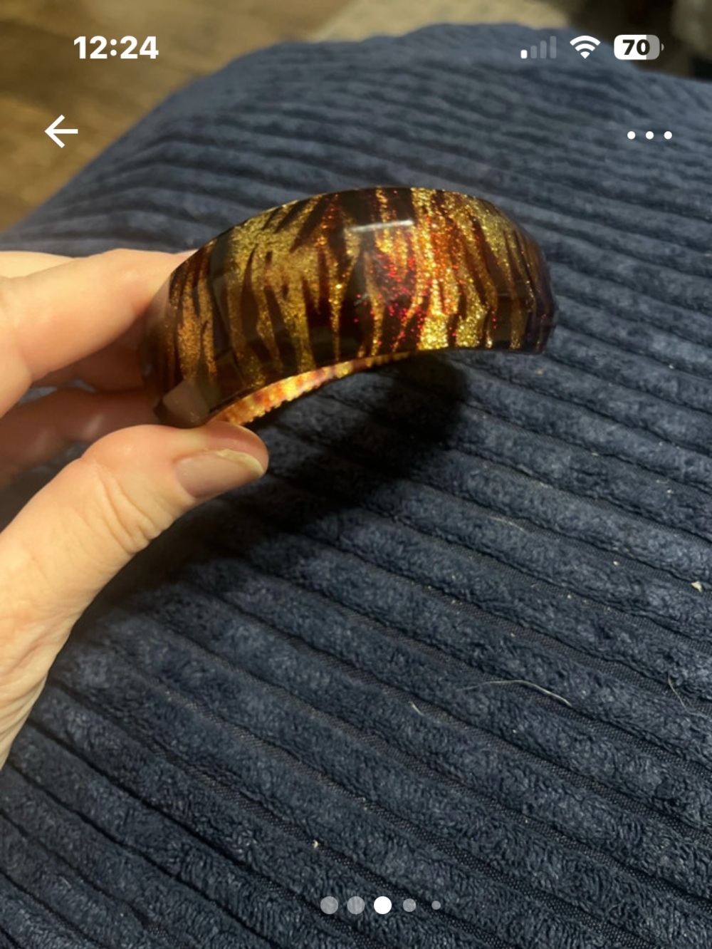 Tiger Stripe Wide Bracelet